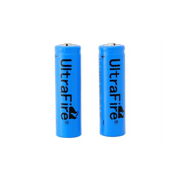 Coppia batterie al litio 14500 3.7V 1300mAh